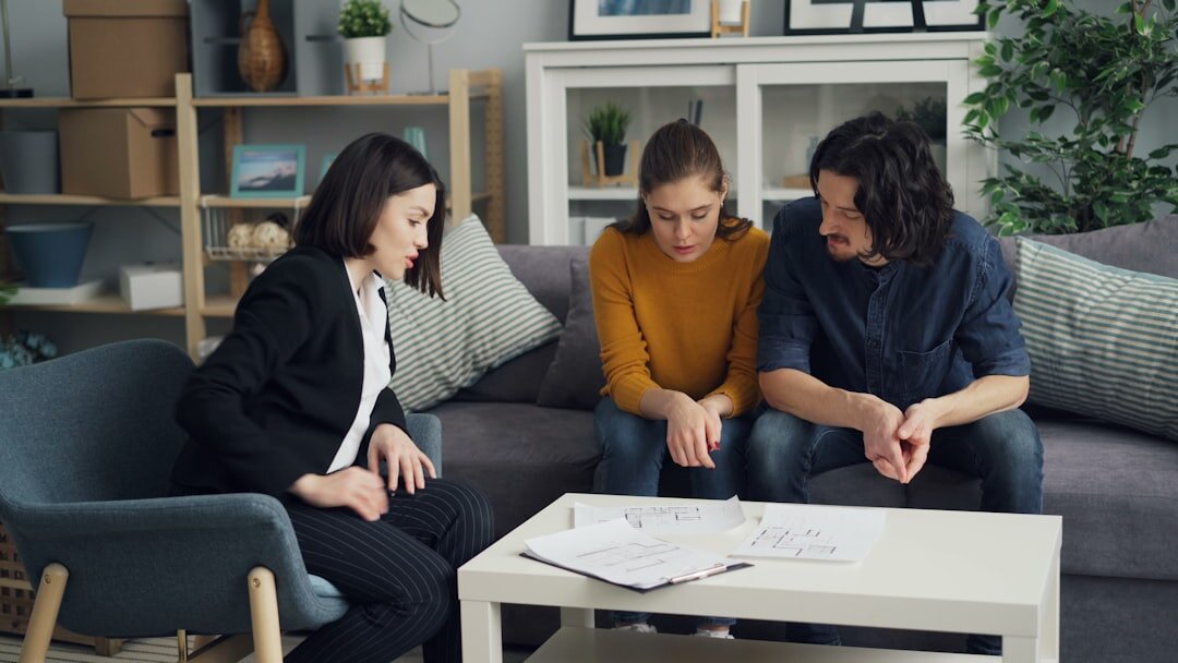 family discussing finances