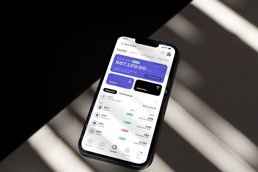 app screen showing investments