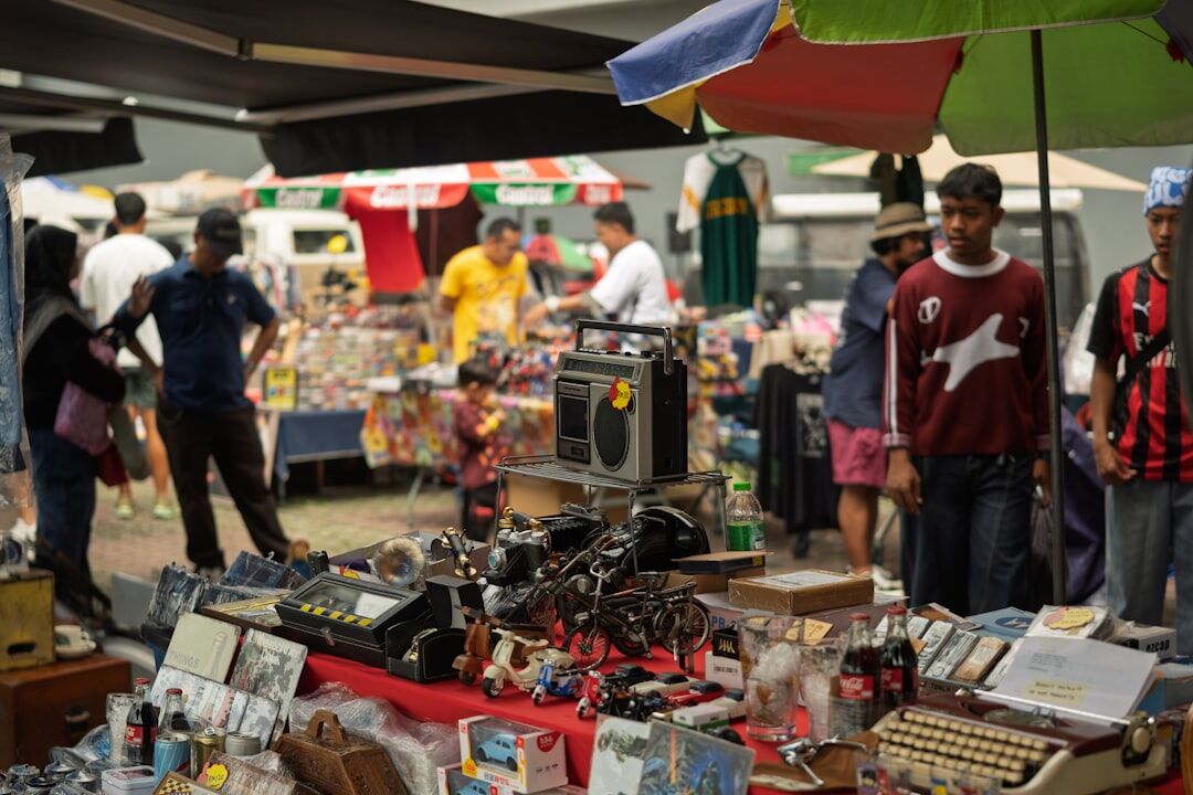 negotiating at flea market