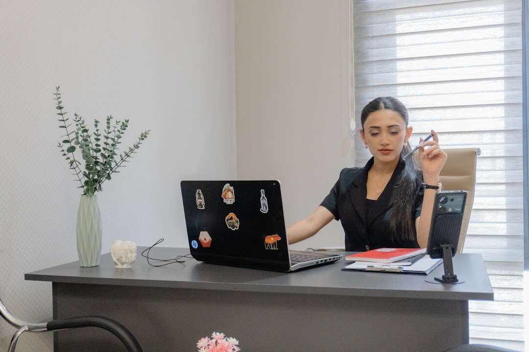 reviewing credit report at desk