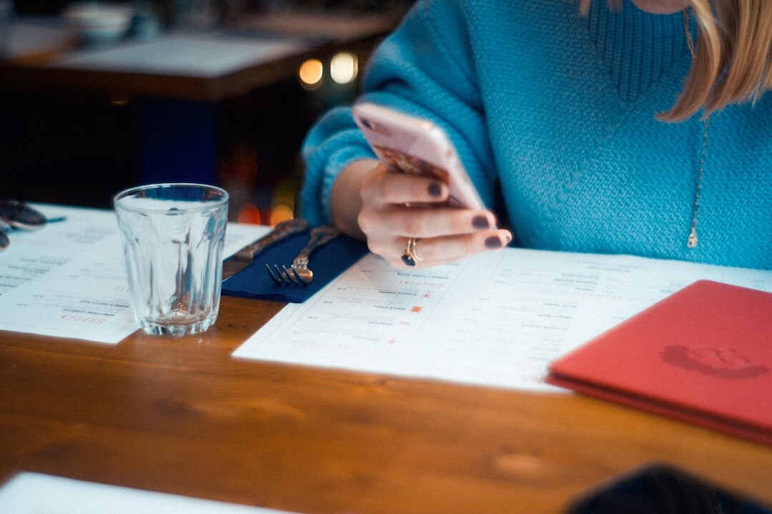 person reviewing monthly budget