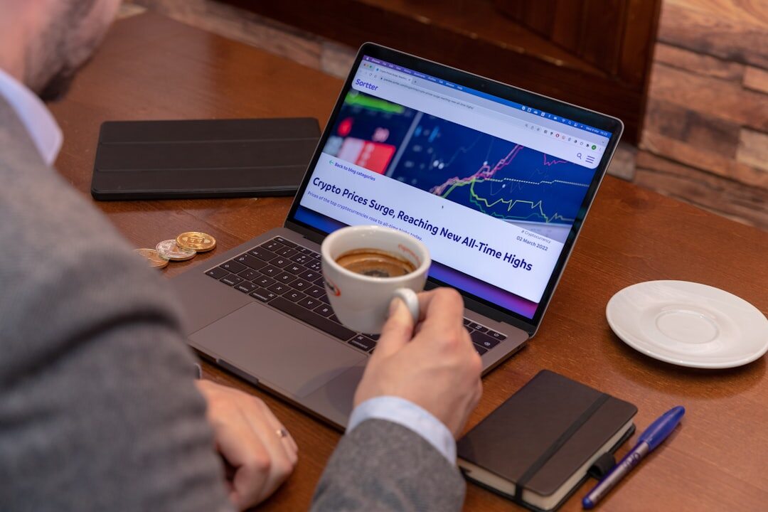 person reviewing investment portfolio