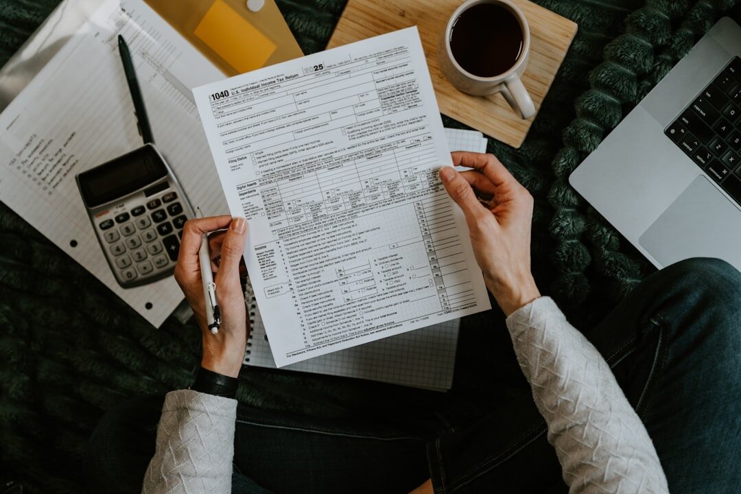 person reviewing budget